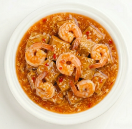 辣椒虾球豆腐 (1)